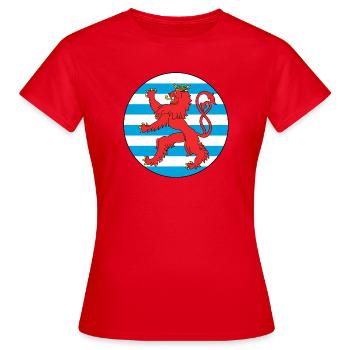 Luftfahrt Luxemburg Luxemburg Luftwaffe - Frauen T-Shirt - Rot - Vorne - AI Model Female 172 dark (172cm)