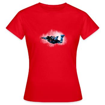 skydiver - T-shirt Femme - rouge - Devant - AI Model Female 172 dark (172cm)