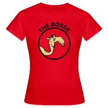 The Bosse II - T-shirt Femme - rouge - Devant - AI Model Female 172 dark (172cm)