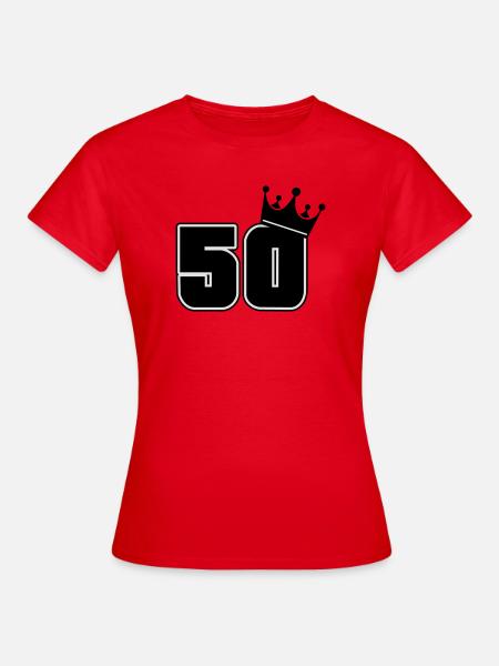 50 - Frauen T-Shirt - Rot