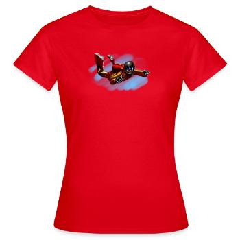 skydiver - Frauen T-Shirt - Rot - Vorne - AI Model Female 172 dark (172cm)