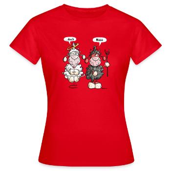 Kampf der Gegensätze - Frauen T-Shirt - Rot - Vorne - AI Model Female 172 dark (172cm)