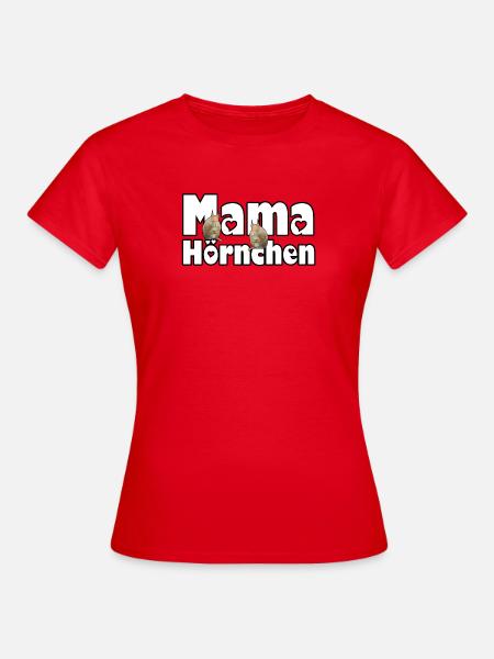 Mama Eichhörnchen Mutter Tier Muttertag Spruch - Frauen T-Shirt - Rot