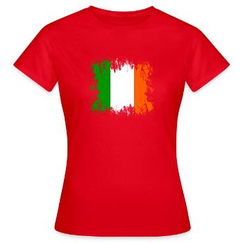 Irlande - Irlande - T-shirt Femme - rouge - Devant - AI Model Female 172 dark (172cm)