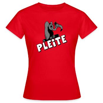 Plesiosaur Pleite Cartoon - Frauen T-Shirt - Rot - Vorne - AI Model Female 172 dark (172cm)