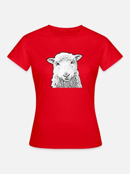 Schaf - Frauen T-Shirt - Rot