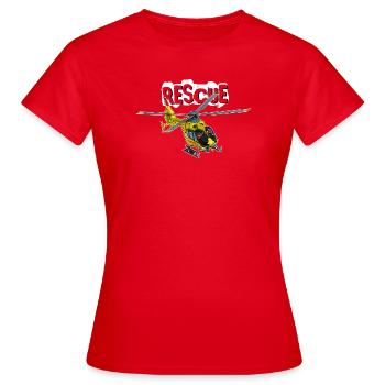 Sauvetage par hélicoptère - T-shirt Femme - rouge - Devant - AI Model Female 172 dark (172cm)