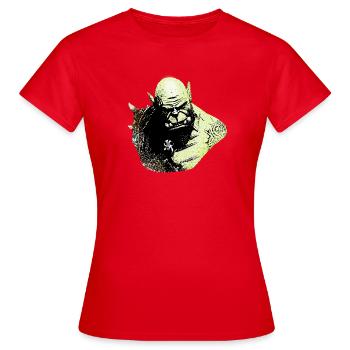 team horde - T-shirt Femme - rouge - Devant - AI Model Female 172 dark (172cm)