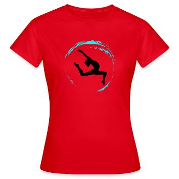 Gymnastique rythmique - T-shirt Femme - rouge - Devant - AI Model Female 172 dark (172cm)