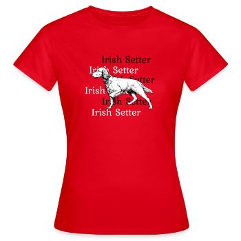 Irish Setter vorstehend - Frauen T-Shirt - Rot - Vorne - AI Model Female 172 dark (172cm)