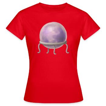 Balle de la voyante Mystic Design - T-shirt Femme - rouge - Devant - AI Model Female 172 dark (172cm)
