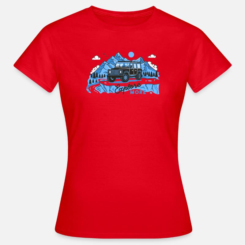 Defender explore more - Women's T-Shirt - red