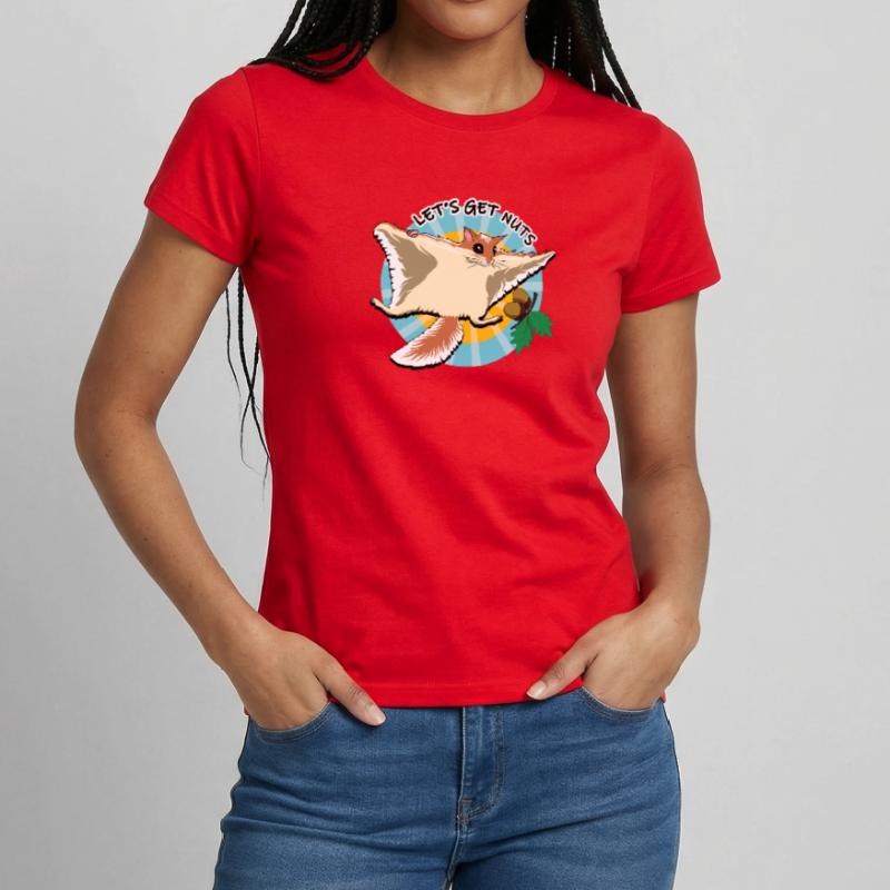 Fliegendes Eichhörnchen - Let es Get Nuts Frauen T-Shirt