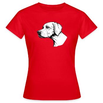 Pointer Portrait - Women's T-Shirt - red - Front - AI Model Female 172 dark (172cm)
