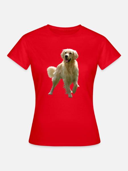 Golden retriever - T-shirt Femme - rouge
