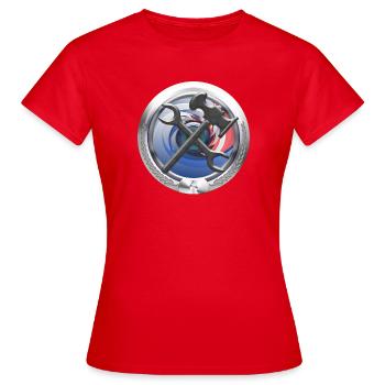 Craft Heating Water Sanitary Emblem - Women's T-Shirt - red - Front - AI Model Female 172 dark (172cm)