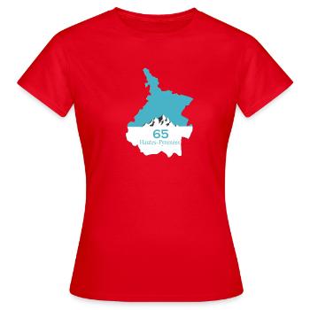 Hautes-Pyrénées - Women's T-Shirt - red - Front - AI Model Female 172 dark (172cm)