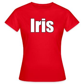 Iris - T-shirt Femme - rouge - Devant - AI Model Female 172 dark (172cm)