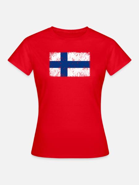 Finnland - Frauen T-Shirt - Rot