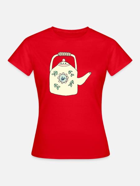 teekanne - Frauen T-Shirt - Rot