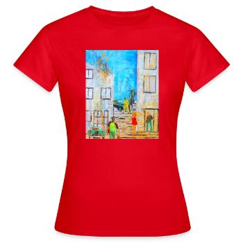 Légendes - T-shirt Femme - rouge - Devant - AI Model Female 172 dark (172cm)