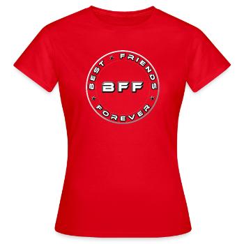 Meilleurs amis Meilleur ami Meilleur ami - T-shirt Femme - rouge - Devant - AI Model Female 172 dark (172cm)