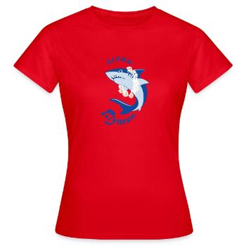 Polynésie - T-shirt Femme - rouge - Devant - AI Model Female 172 dark (172cm)