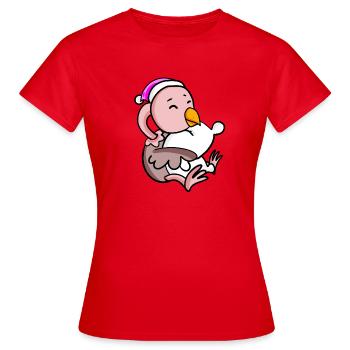 Bouquet avec oreiller et bonnet de couchage - T-shirt Femme - rouge - Devant - AI Model Female 172 dark (172cm)