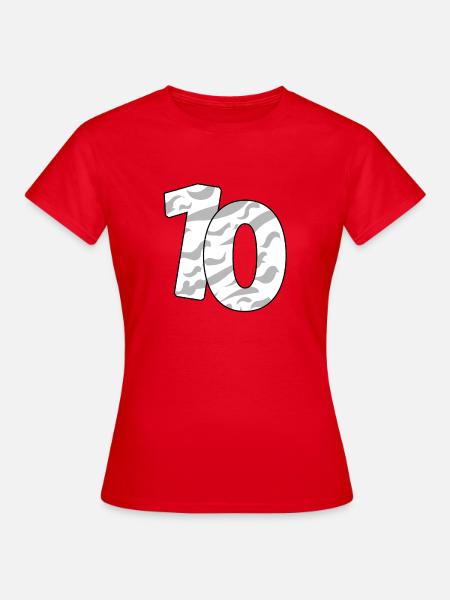 10 - Frauen T-Shirt - Rot