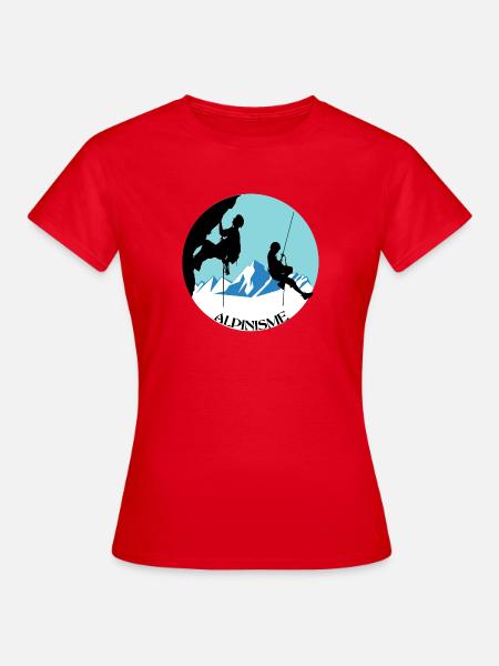 Bergsteigen - Frauen T-Shirt - Rot