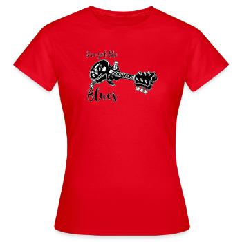 J’ai eu le blues - T-shirt Femme - rouge - Devant - AI Model Female 172 dark (172cm)