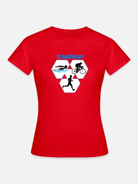 Triathlon - Frauen T-Shirt - Rot