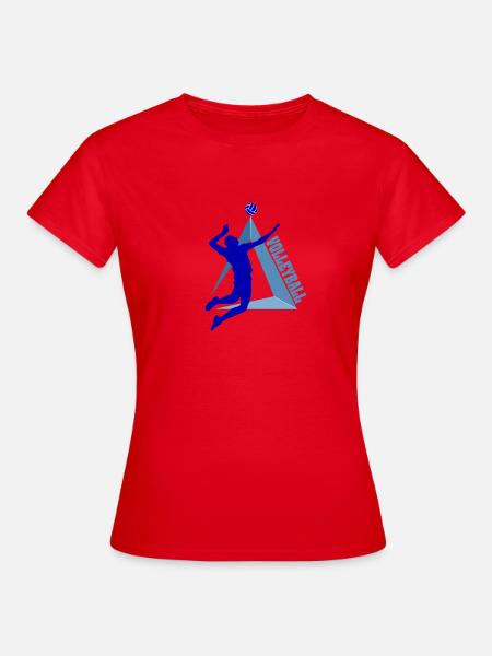 Volleyball - Frauen T-Shirt - Rot