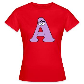 A - T-shirt Femme - rouge - Devant - AI Model Female 172 dark (172cm)