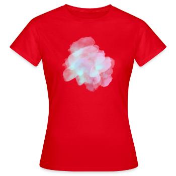 splash bunt farbe muster aufdruck comic style - Frauen T-Shirt - Rot - Vorne - AI Model Female 172 dark (172cm)
