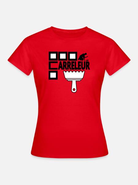 Dachdecker - Frauen T-Shirt - Rot