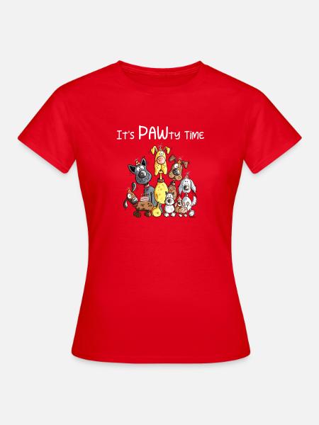 Hunde Hundehaufen Hund I Just Really Love Dogs - Frauen T-Shirt - Rot