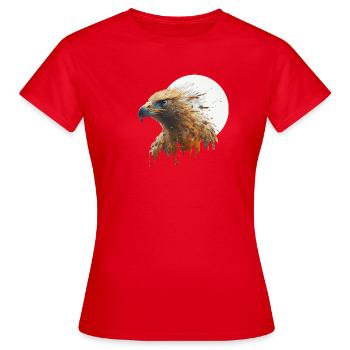 Beautiful American Eagle - Women's T-Shirt - red - Front - AI Model Female 172 dark (172cm)