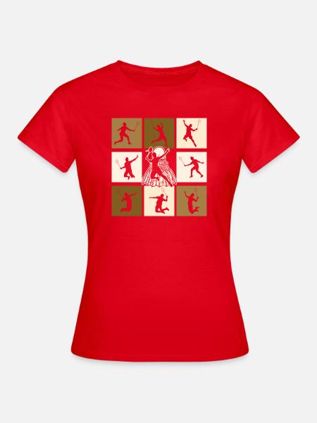 Badminton - Frauen T-Shirt - Rot