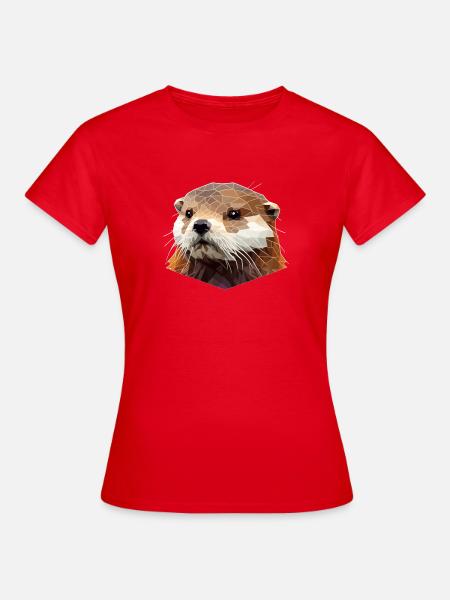 Polygon Otter - Frauen T-Shirt - Rot