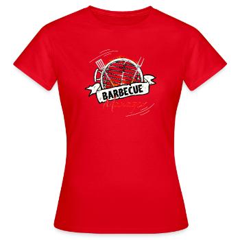Barbecue Manager - Frauen T-Shirt - Rot - Vorne - AI Model Female 172 dark (172cm)
