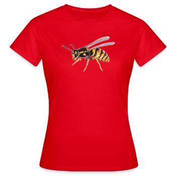 Guêpe - T-shirt Femme - rouge - Devant - AI Model Female 172 dark (172cm)