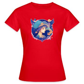 Lady - Women's T-Shirt - red - Front - AI Model Female 172 dark (172cm)