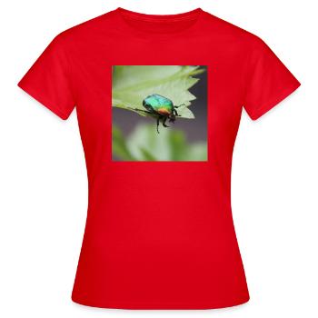 Rosenkäfer - Frauen T-Shirt - Rot - Vorne - AI Model Female 172 dark (172cm)