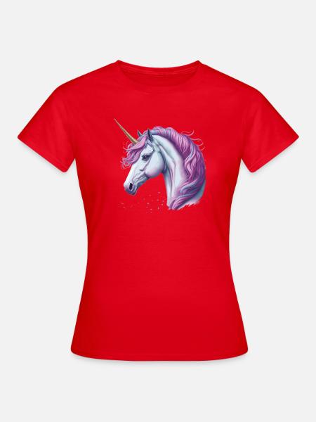 Einhorn - Frauen T-Shirt - Rot