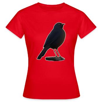 Blackbird - Women's T-Shirt - red - Front - AI Model Female 172 dark (172cm)