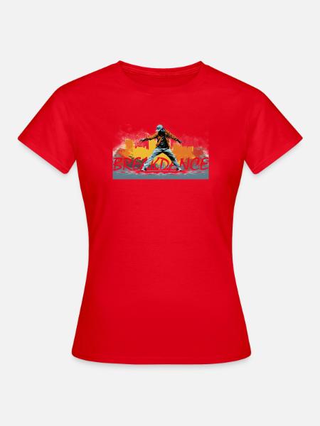 Breakdance Graffiti Urban Vibe - Frauen T-Shirt - Rot