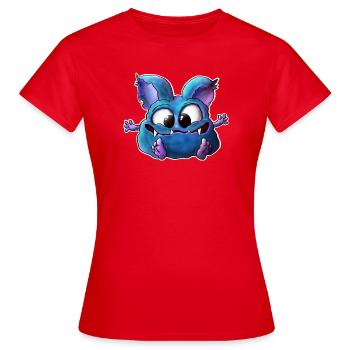 Laissez-vous étreindre.... Monstre câlin - T-shirt Femme - rouge - Devant - AI Model Female 172 dark (172cm)
