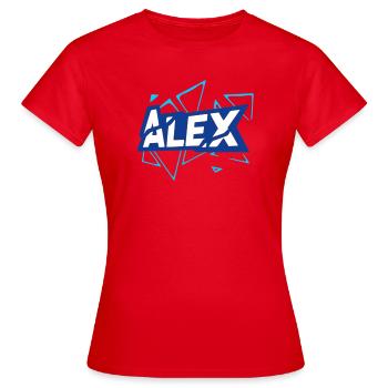 Alex - Frauen T-Shirt - Rot - Vorne - AI Model Female 172 dark (172cm)