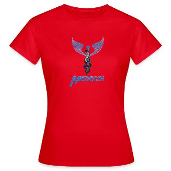 Médecin - T-shirt Femme - rouge - Devant - AI Model Female 172 dark (172cm)